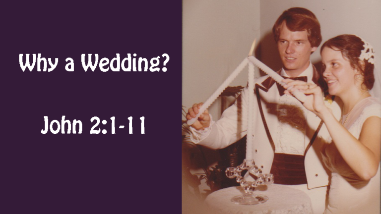 Why a Wedding?